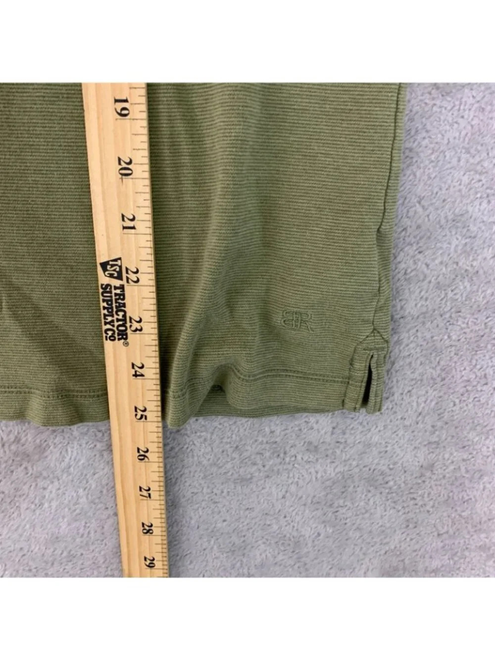 Banana Republic Men's M Luxe Touch Performance Tee Olive Green 100% Cotton